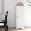 Armoire blanche pour le salon avec tablette réglable - Rangement tendance pour ajouter du style à votre