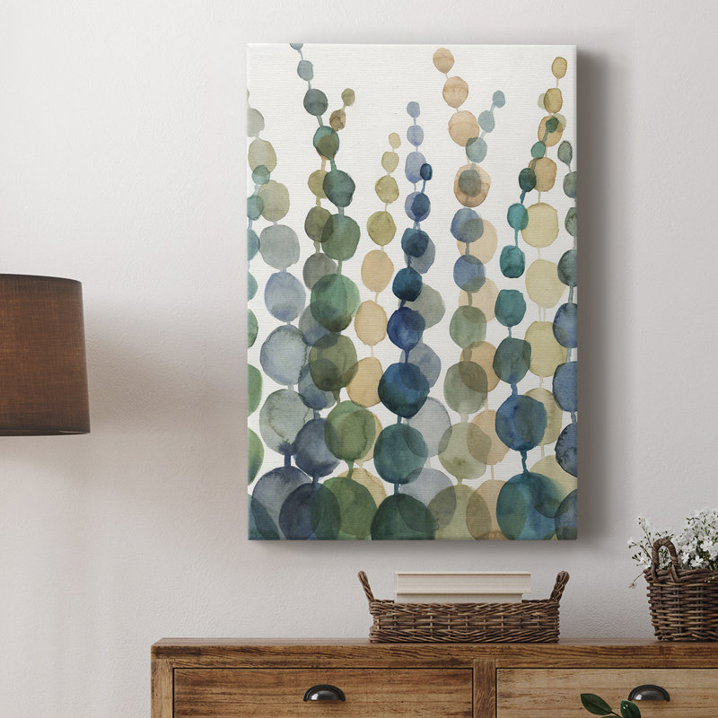Pompom Botanical I - Cavas enveloppés de galerie, H 48 po x l 32 po