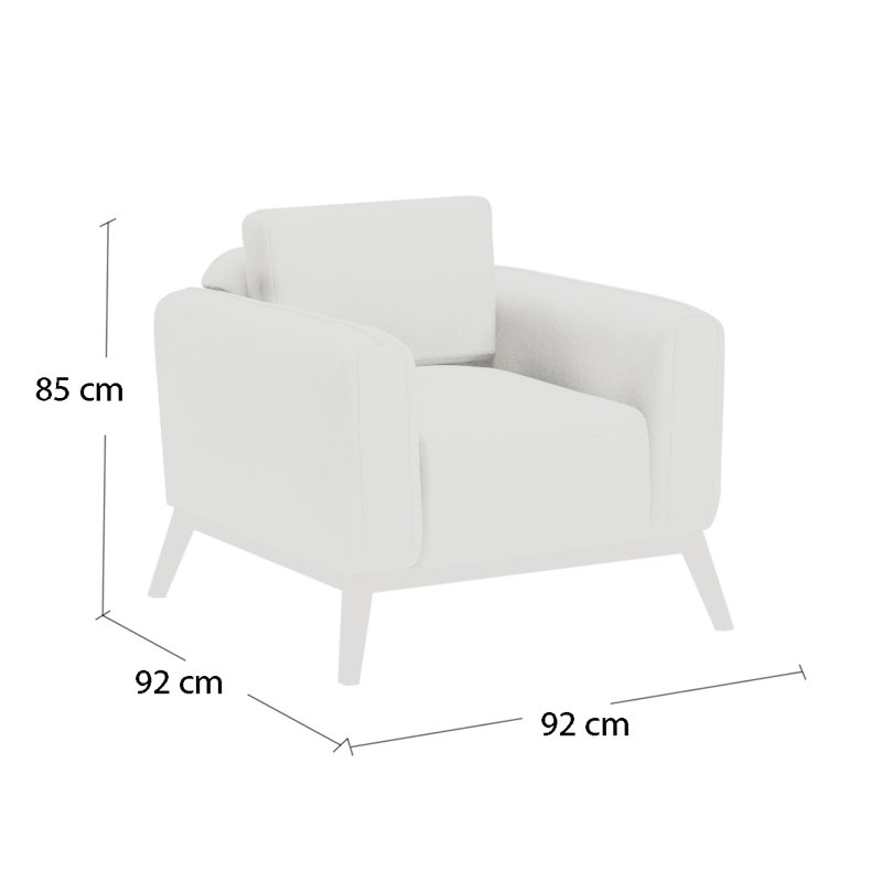 Joshua Upholstered Armchair, Blue