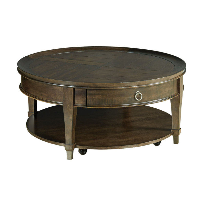 Millis Floor Shelf Coffee Table with Storage