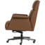 Fauteuil de direction en cuir Fleet Russet
