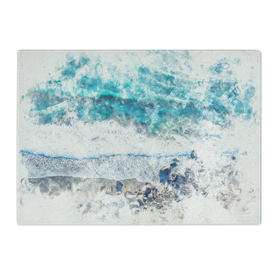 Tempered Glass Stinson Beach in San Francisco Chopping Board