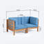 Ensemble de causeuse d'extérieur 2 pièces Modern-129914133-129914131