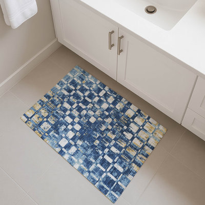 Tapis abstrait intérieur / extérieur lavable à la machine Chantille ACN2628