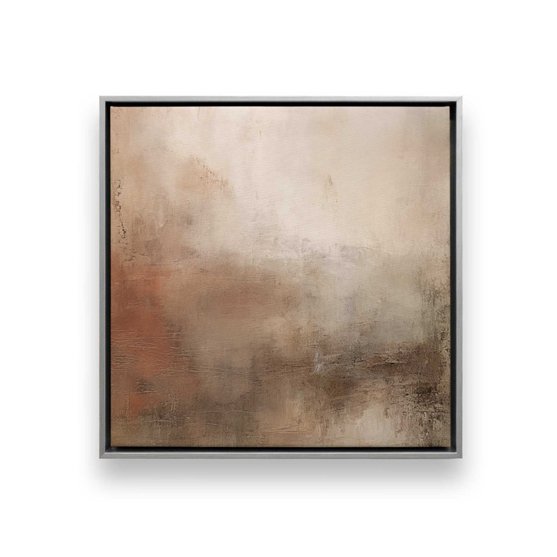 «Russet Mist D dépliant», reproduction sur toile dans un cadre en chrome poli, H 12,75 po x l 12,75 po x P 1,75 po
