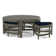 Raffles Rattan Cocktail Table with Benches