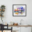 «Coastal Cheers with Wine», reproduction encadrée sous verre, conception de Shelly Craig-468400091-468400090