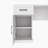 L-Shaped Desk With Drawers, Cabinets & 11 Shelves, Power Outlet For Home Office & Study-1342830867