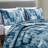 3-piece Reversible Microfiber Bedspread Set – Soft, Durable, Blue Abstract Design-120825097