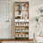 NEW OAK Colour Shoe Cabinet  With 3 Doors 2 Drawers With Hanger-1976458085