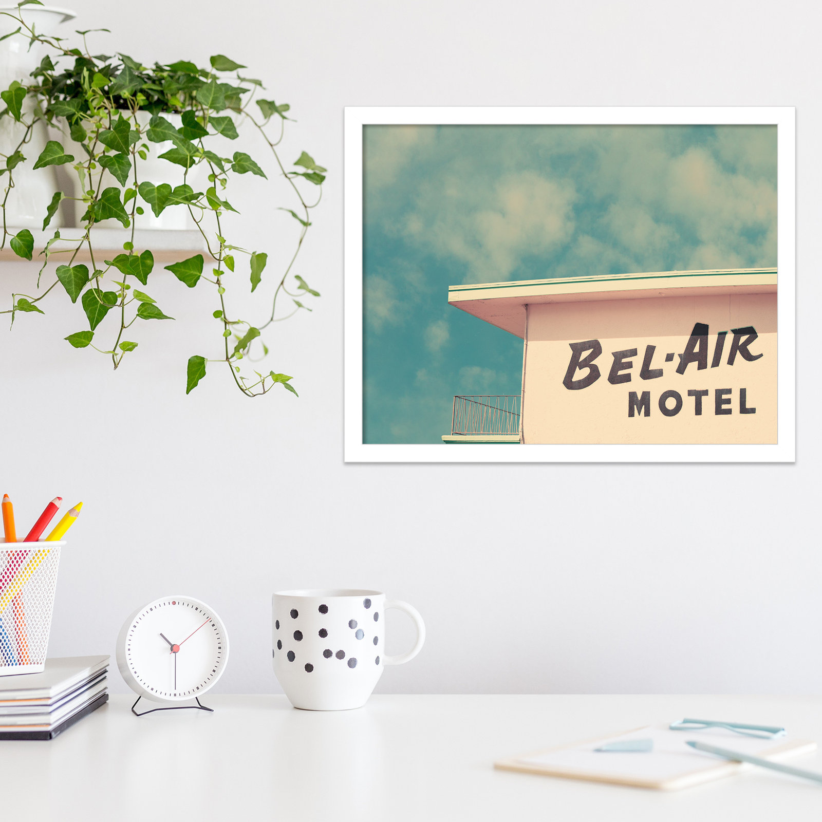 BelAir Photo Print by Robert Cadloff, White, 15.25" H x 19.25" W x 0.88" D