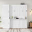 Grand lit escamotable en bois avec garde-robe