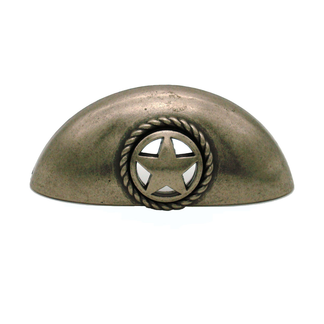 Star 3 1/16" Center to Center Cup/Bin Pull Buck Snort Lodge 