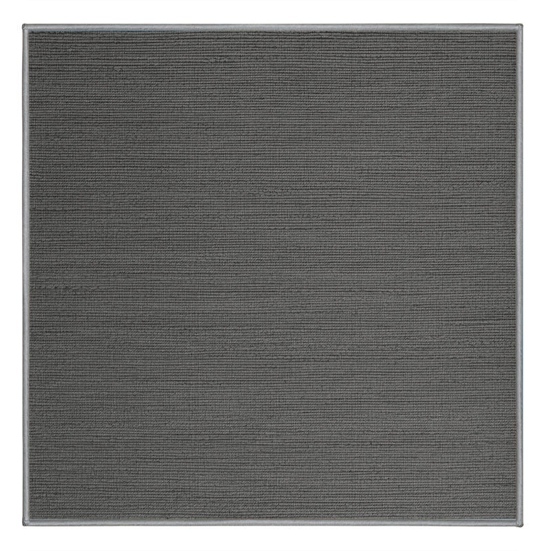 Machine Washable Solid Brown Area Rug, Square 4'
