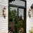 32.7'' Glass Shade Outdoor Wall Light