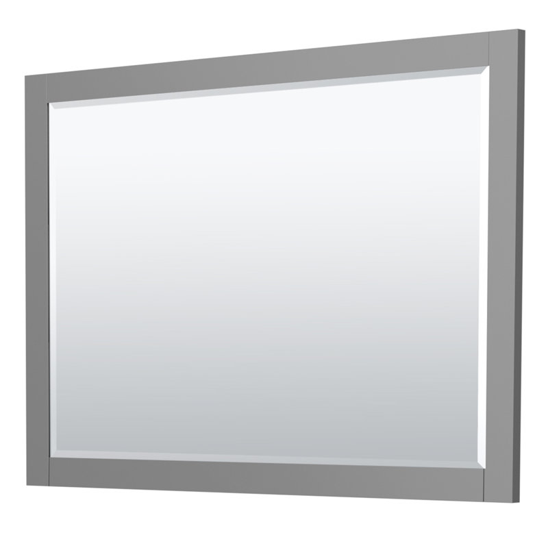 Miranda 48'' Dark Gray Bathroom Vanity with Marble Top and Mirror