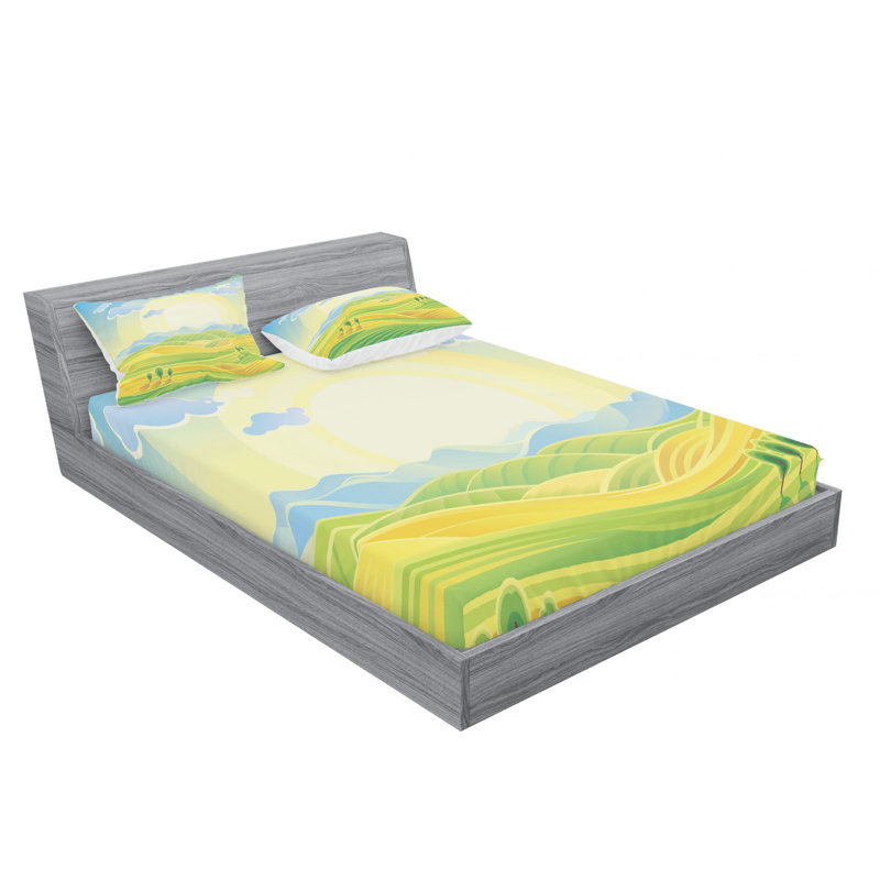 Microfiber Sheet Set, Full Sheet Set with Fitted Sheet