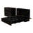 Queen Murphy Storage Bed With Storage Drawer, Black