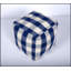 Pouf carré à carreaux Connor, repose-pieds polyvalent et élégant pour des sièges confortables et des décorations