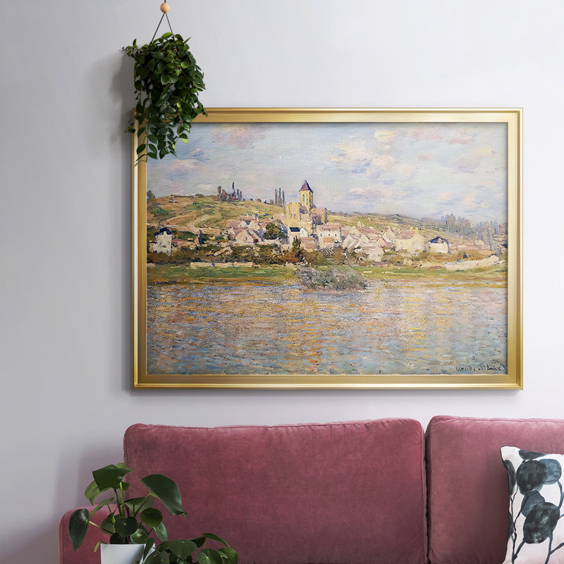 " Claude Monet ", 30" H x 44" W x 1.5" D, Gold