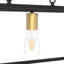 Luminaire suspendu linéaire à 5 lumières pour ilot de cuisine