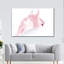 Cheval rose sur toile-1882292093