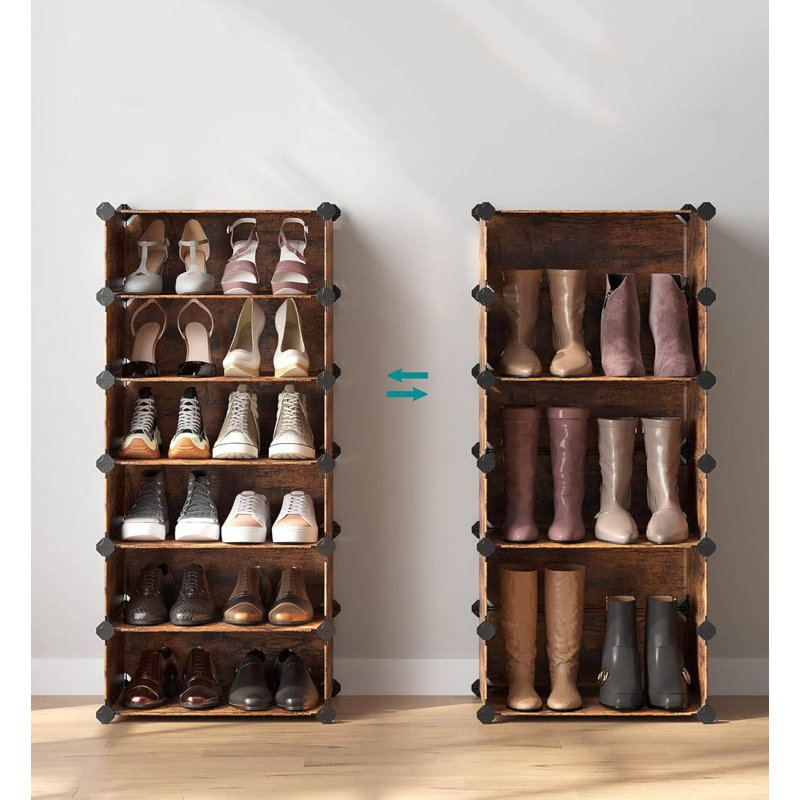 Rectangular Storage Organiser, 10 Slot Modular DIY Storage Shelf Unit, with Doors