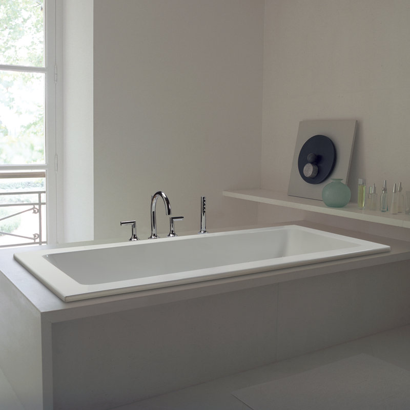 Andrea® 8 71.625" Whirlpool Bathtub, White