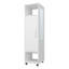 Armoire Summit en mélamine avec miroir, porte et rangement ouvert-372405830-399712914