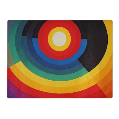 Effervescent Abstract Art  Glass Chopping Board