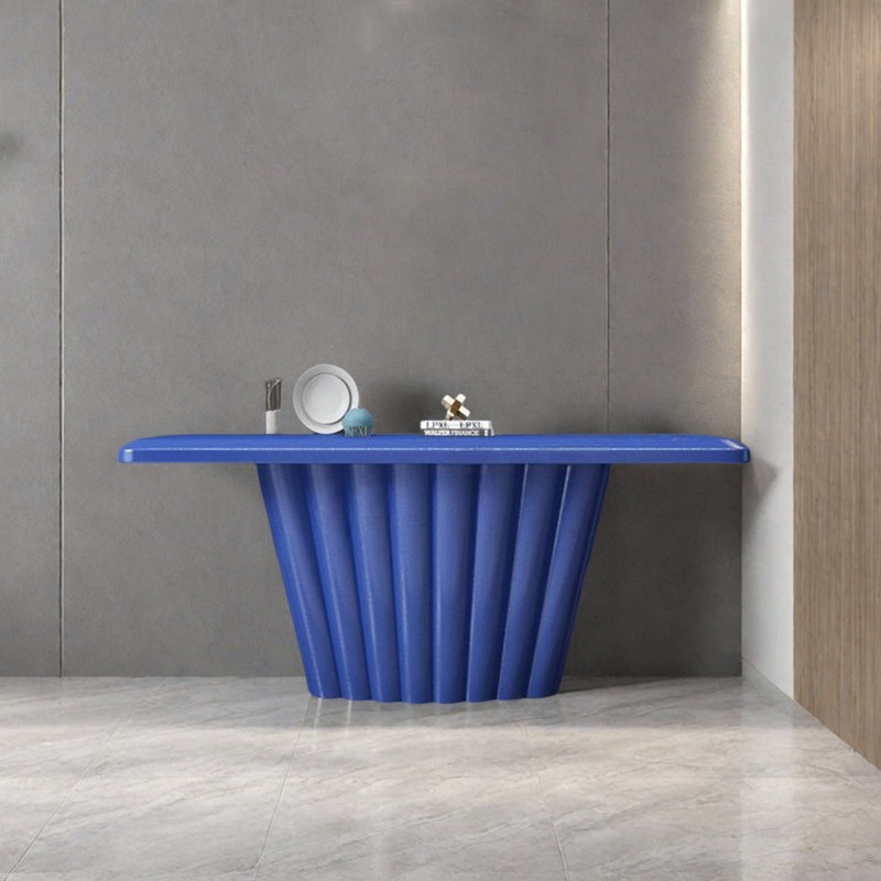 Console moderne minimaliste, H 35,43 po x l 62,99 po x P 15,75 po, Bleu