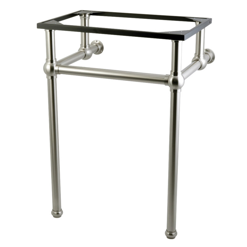 Kingston Brass Templeton Brass Console Sink Legs, Brushed Nickel