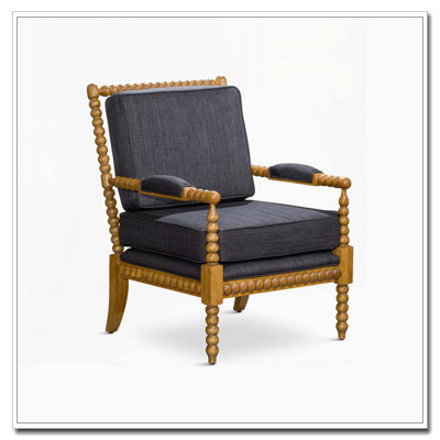 Spindle Chair with Plush 5-Inch Cushions