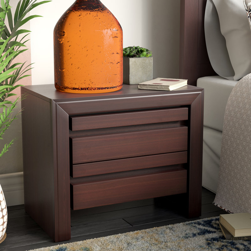 66cm W Solid Wood Bedside Table