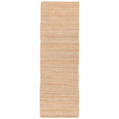 Saket Hand Loomed Area Rug in Natural Tan
