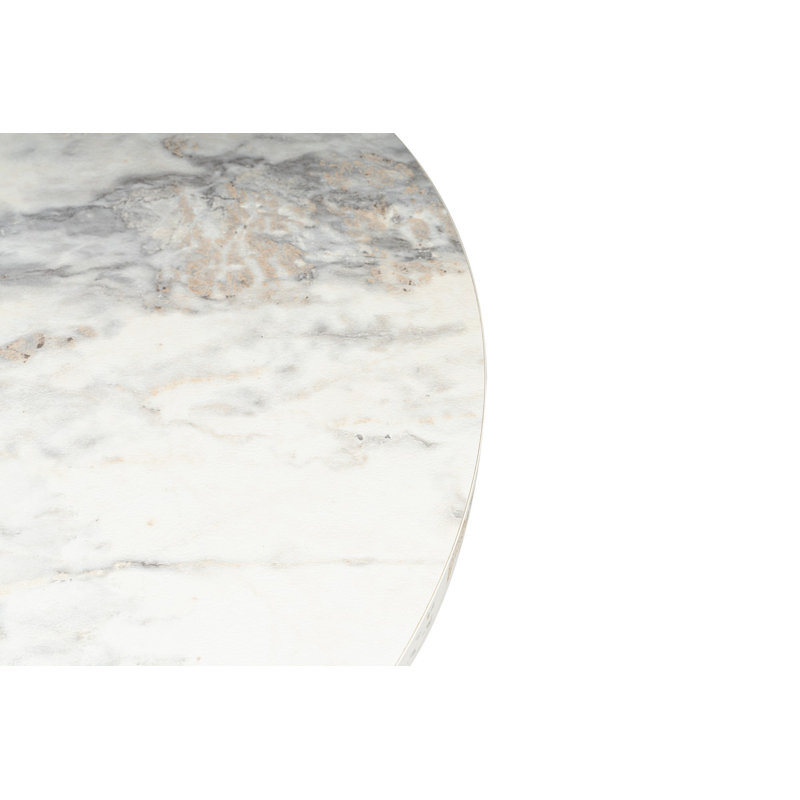 Chrisina Modern Freesia Marble Coffee Table, 31.5 x 17.7 x 31.5 inches | 100% MDF, Thickness: 0.7 inches | Stylish Design for Living Room, Perfect for Modern and Novelty Décor, Durable and Elegant Finish