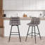 Upholstered Counter Stool with Metal Frame-61601234-135456942