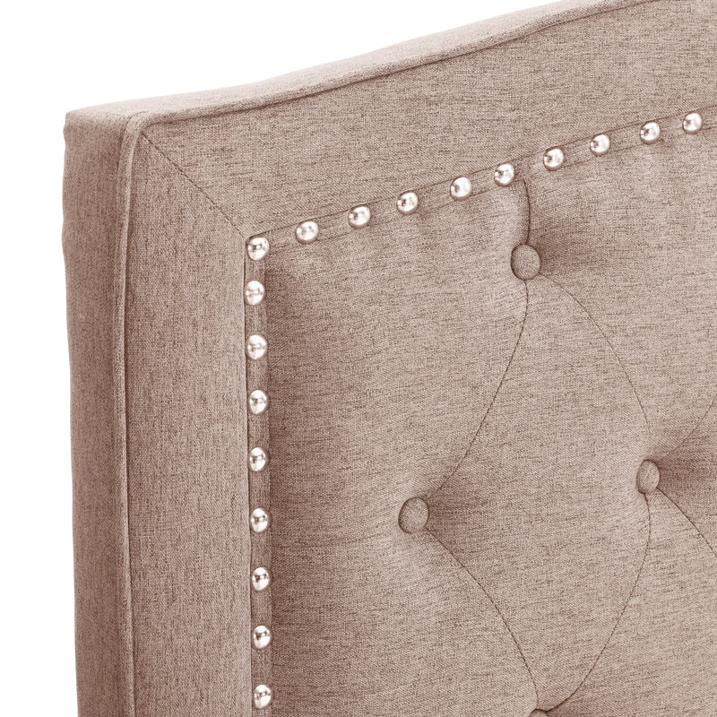 Jonithan Upholstered Bed, Queen, Beige