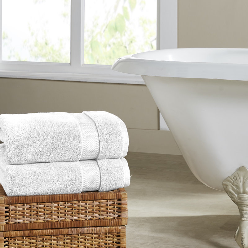 Modern Threads 650GSM Luxury 6-Piece Quick-Dry Towel Set  Plush & Ultra-Absorbent for Spa-Like Experience, White