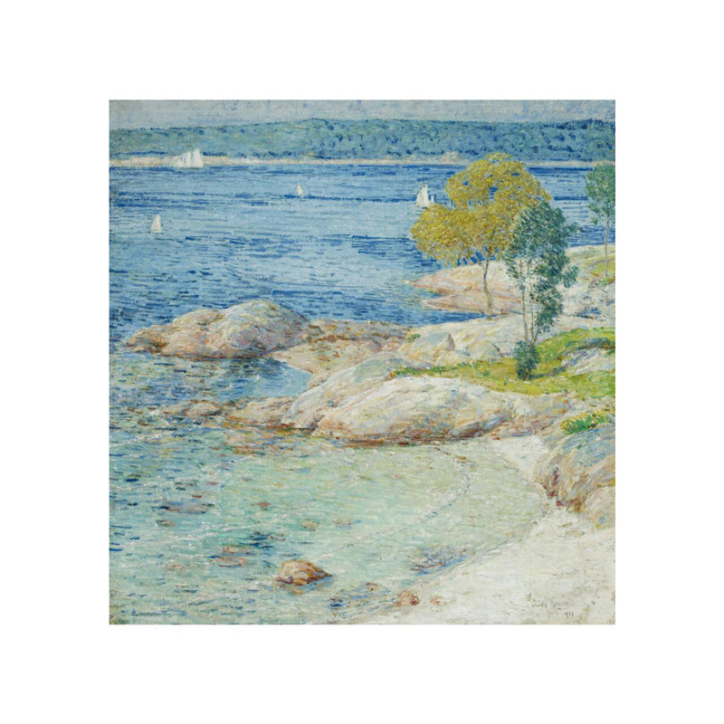 «The Outer Harbor» par Childe Hassam - estampe numérique, H 20 po x l 16 po