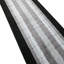 Tapis de couloir antibactérien à poils doux et antidérapant à motif géométrique carré noir pour couloir d'escalier-12126133