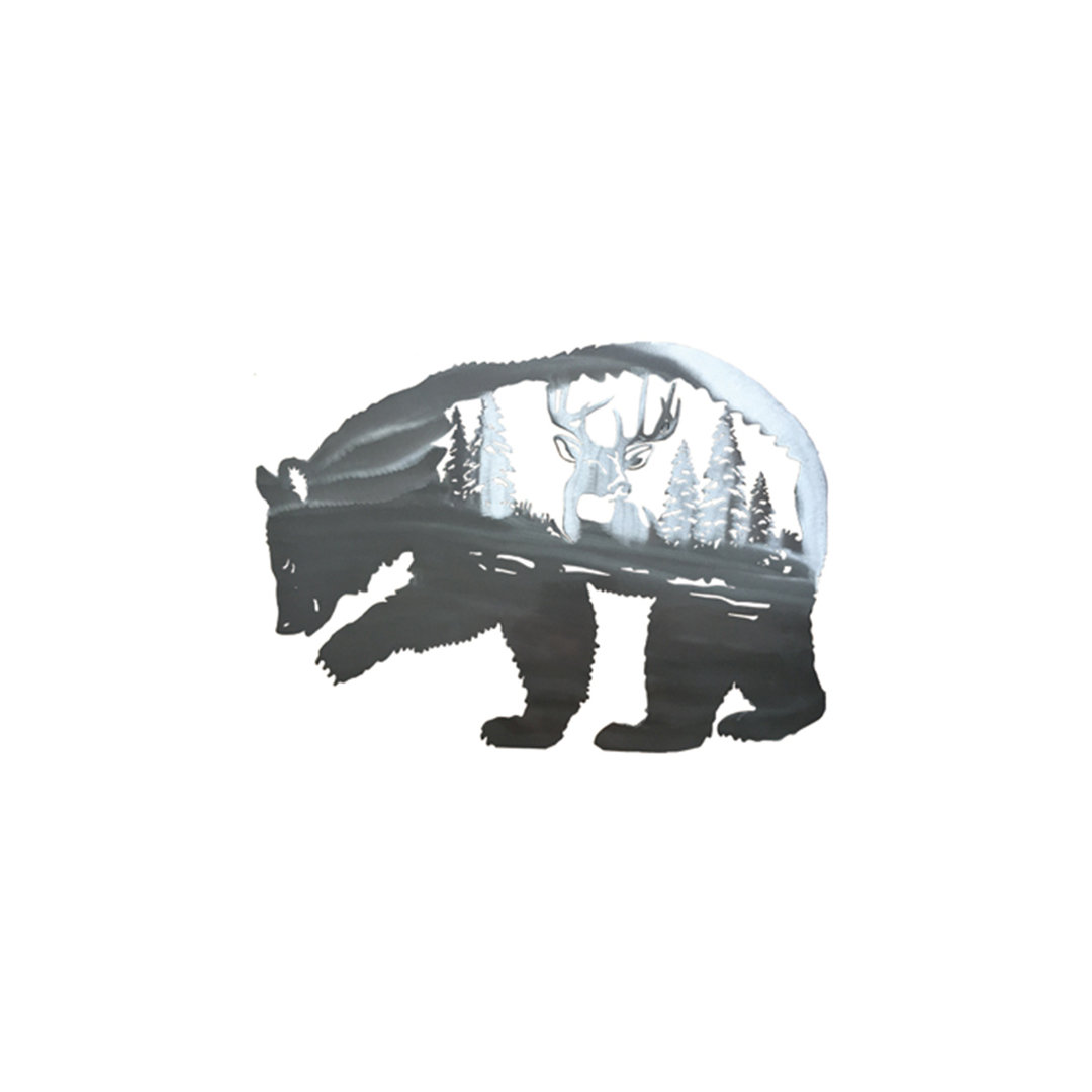 Metal Bear Wall Décor Union Rustic 