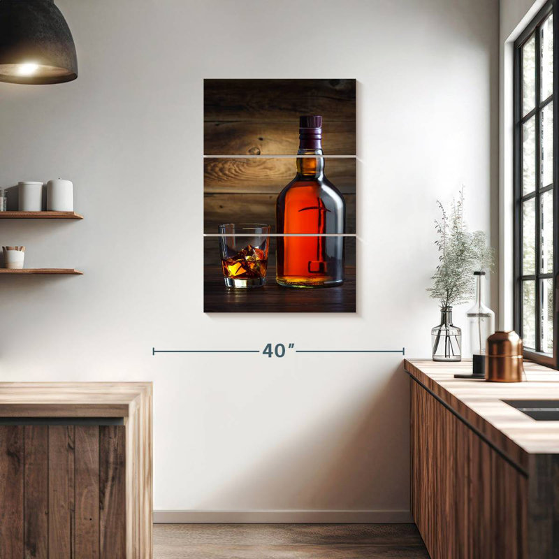 Yarlin Whiskey Bottle, 38" H x 24" W