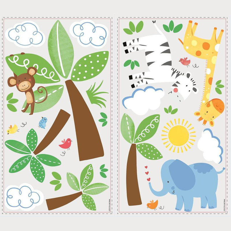 Adhésif décoratif bébé safari