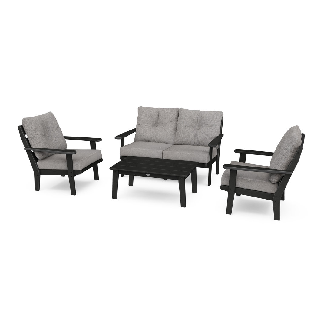 Lakeside 4-Piece Deep Seating Set POLYWOOD® Cushion 