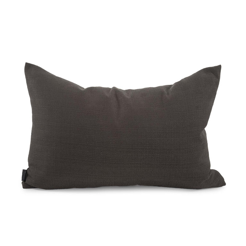 Coussin 14 x 22 Sterling - Insert, Polyester, Gris anthracite