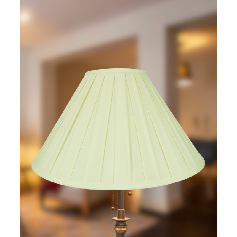 Abat-jour empire H 12 "x l 20" en soie / shantung (araignée) beige