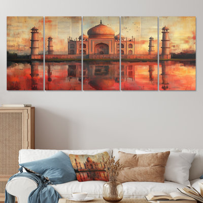 Crown Of The Palace Taj Mahal Photo I - Taj Mahal Wall Decor Set