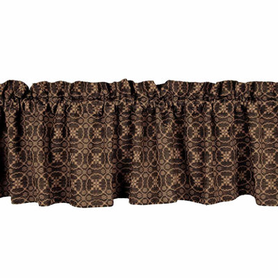 Penniman Cotton Blend Geometric Window Valance