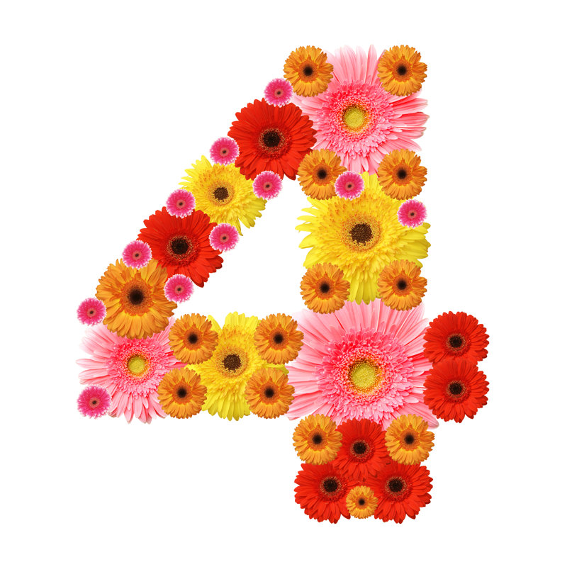 4 Made Of Flowers by Loskutnikov - Wrapped Canvas Print, 30cm H x 30cm W